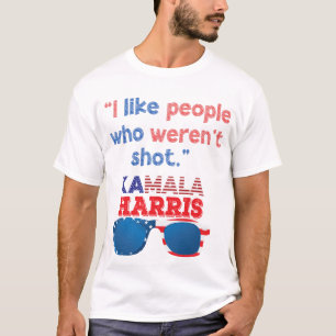 Harris 2024 Grappig Ik hou van mensen die niet zij T-shirt