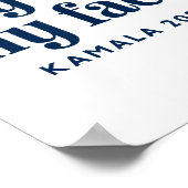 Harris 2024 Kamala Harris voor President 2 Poster (Hoek)