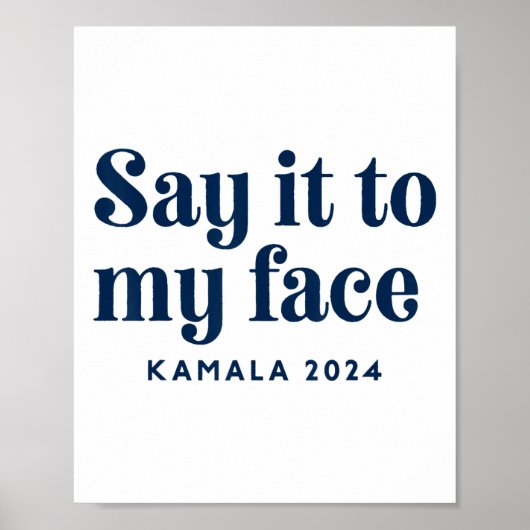 Harris 2024 Kamala Harris voor President 2 Poster (Voorkant)