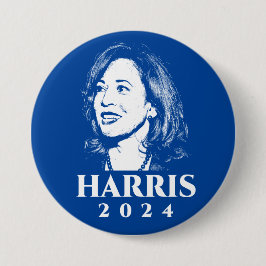 Harris 2024 kamala verkiezingscampagne foto ronde button 7,6 cm