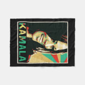 Harris 2024 Kamala voor President Fleece Deken (Voorkant (Horizontaal))