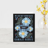 Harris 2024 Kies Vrijheid Boho Wildflowers Kaart (Gele Bloem)