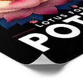 Harris 2024 Lotus voor Potus Trending President Poster (Hoek)