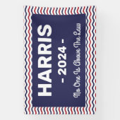 Harris 2024 - Niemand staat boven de wet Spandoek (Verticaal)