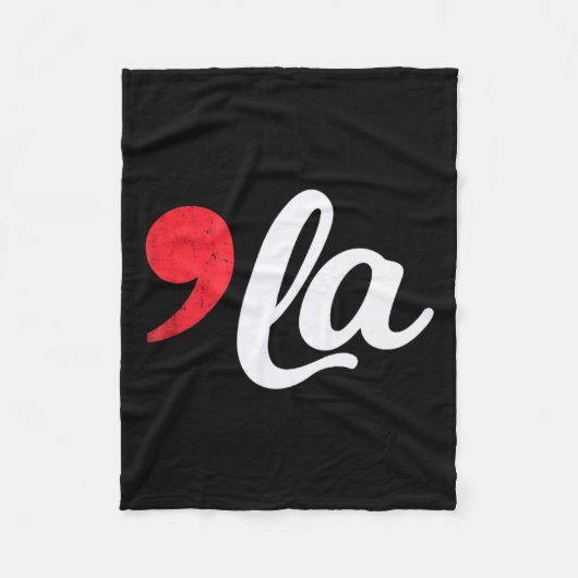 Harris 2024 President Comma La Funny 1 Fleece Deken (Voorkant)