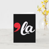 Harris 2024 President Comma La Funny 1 Kaart (Gele Bloem)