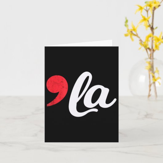 Harris 2024 President Comma La Funny 1 Kaart (Gele Bloem)