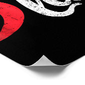 Harris 2024 President Distressed Comma La Funny Poster (Hoek)