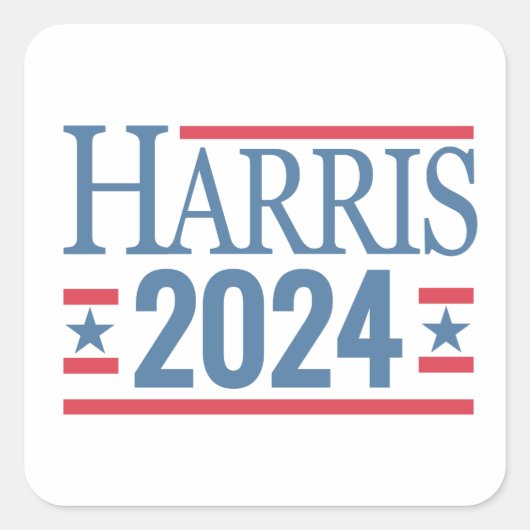 Harris 2024 Presidentiële Verkiezingssticke Vierkante Sticker (Voorkant)