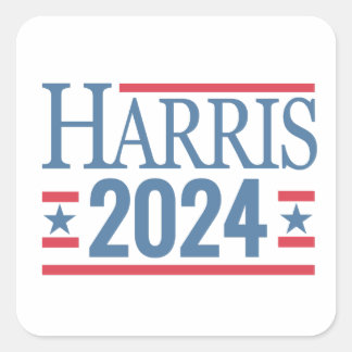 Harris 2024 Presidentiële Verkiezingssticke Vierkante Sticker