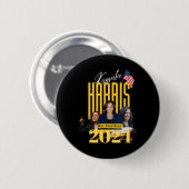 Harris 2024 ronde button 5,7 cm (Voorkant /achterkant)