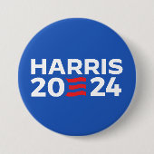 HARRIS 2024 RONDE BUTTON 7,6 CM (Voorkant)