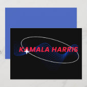 Harris 2024 Stem Blauw Kaart (Voorkant / Achterkant)