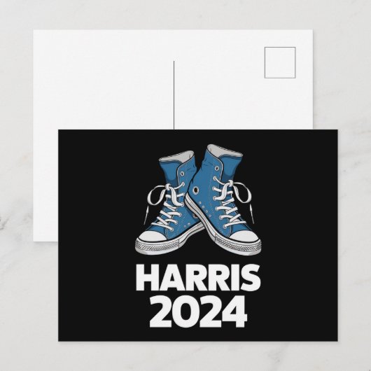 HARRIS 2024 Stem President Kamala Verkiezingssneak Briefkaart (Voorkant / Achterkant)