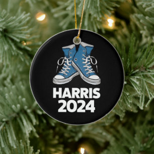 HARRIS 2024 Stem President Kamala Verkiezingssneak Keramisch Ornament
