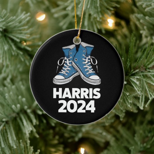 HARRIS 2024 Stem President Kamala Verkiezingssneak Keramisch Ornament (Boom)
