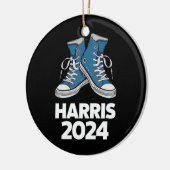 HARRIS 2024 Stem President Kamala Verkiezingssneak Keramisch Ornament (Links)