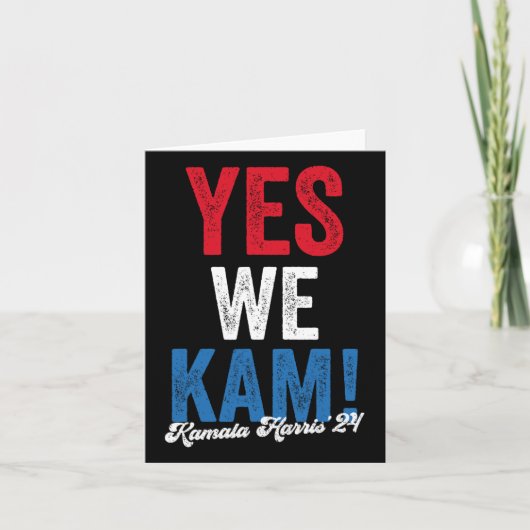 Harris 2024 Support I&#'; m met haar Kamala Harris Kaart (Voorkant)