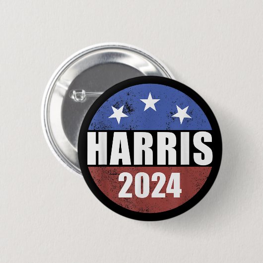 Harris 2024 Verkiezing Button President Harris (Voorkant /achterkant)