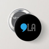 Harris 2024 Verkiezing Grappig Comma Ronde Button 5,7 Cm (Voorkant /achterkant)