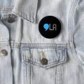 Harris 2024 Verkiezing Grappig Comma Ronde Button 5,7 Cm (In situ)