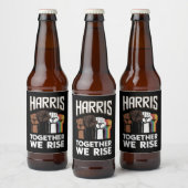 Harris 2024 Verkiezing LGBT Kamala Harris 2024 Bier Etiket (Flessen)