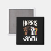 Harris 2024 Verkiezing LGBT Kamala Harris 2024 Magneet (Voorkant / Achterkant)
