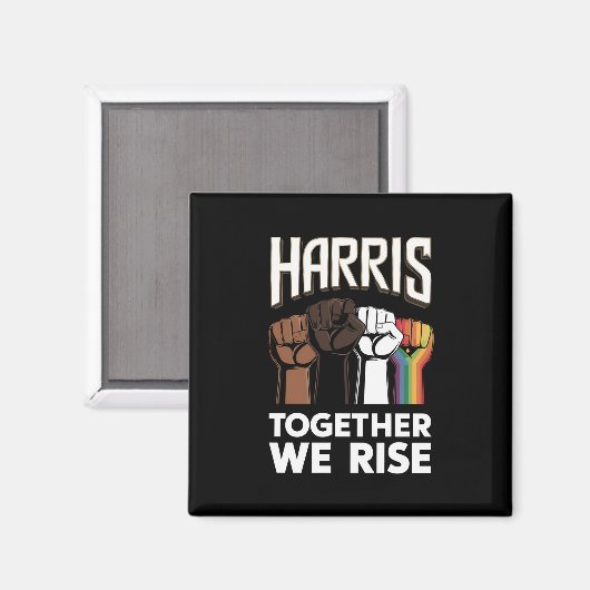 Harris 2024 Verkiezing LGBT Kamala Harris 2024 Magneet (Voorkant / Achterkant)