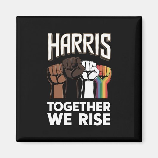 Harris 2024 Verkiezing LGBT Kamala Harris 2024 Magneet (Voorkant)