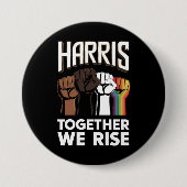 Harris 2024 Verkiezing LGBT Kamala Harris 2024 Ronde Button 7,6 Cm (Voorkant)