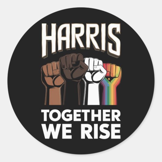 Harris 2024 Verkiezing LGBT Kamala Harris 2024 Ronde Sticker (Voorkant)