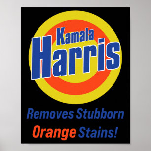 Harris 2024 verwijdert hardnekkige Oranje vlekken Poster
