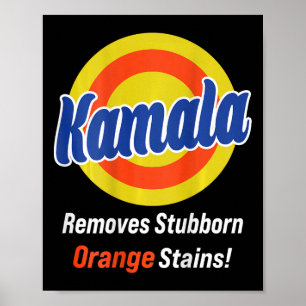 Harris 2024 Verwijdert hardnekkige Oranje vlekken Poster