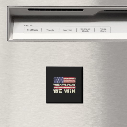 Harris 2024 Wanneer we vechten winnen we DNC Ameri Magneet (Insitu (Vaatwasser))