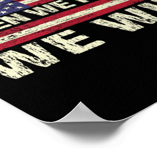 Harris 2024 Wanneer we vechten winnen we DNC Ameri Poster (Hoek)