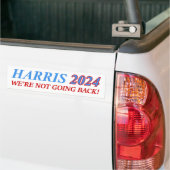 HARRIS 2024 WE GAAN NIET TERUG! KAMALA PRESIDENT BUMPERSTICKER (Op Truck)