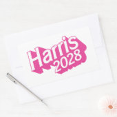 Harris 2028 roze kleurrijk rechthoekige sticker (Envelop)