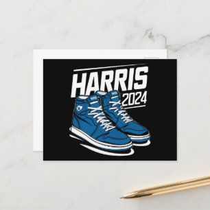 Harris 24 Stem President Kamala Verkiezing Sneaker Briefkaart