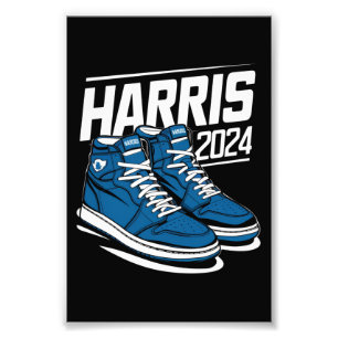 Harris 24 Stem President Kamala Verkiezing Sneaker Foto Afdruk