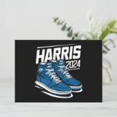 Harris 24 Stem President Kamala Verkiezing Sneaker Kaart (Staand voorkant)