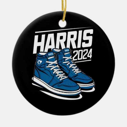 Harris 24 Stem President Kamala Verkiezing Sneaker Keramisch Ornament (Voorkant)