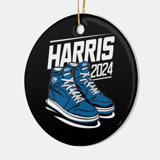 Harris 24 Stem President Kamala Verkiezing Sneaker Keramisch Ornament (Links)