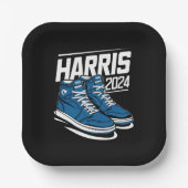 Harris 24 Stem President Kamala Verkiezing Sneaker Papieren Bordje (Voorkant)