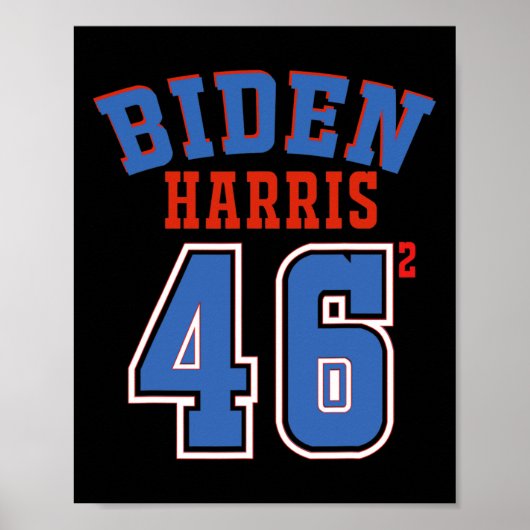 Harris 46 kwadraat Joe Biden 46e President van de  Poster (Voorkant)