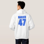 Harris 47 Als we vechten winnen we voor en achter Hoodie (Achterkant volledig)
