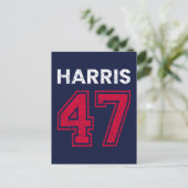 Harris 47 I - Kamala Harris voor President Briefkaart (Staand voorkant)