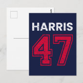 Harris 47 I - Kamala Harris voor President Briefkaart (Voorkant / Achterkant)