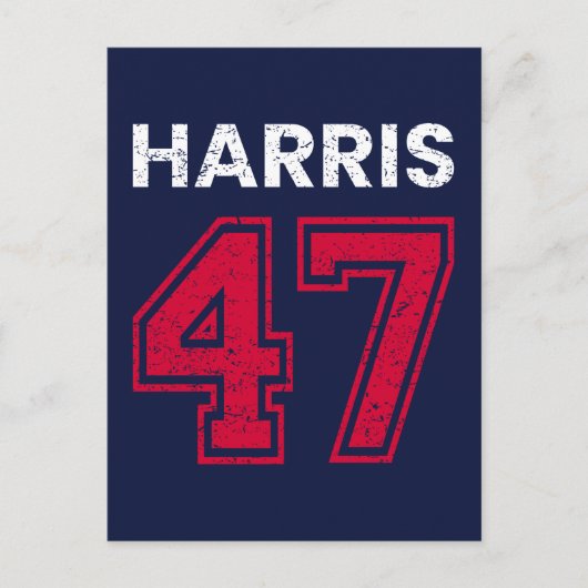 Harris 47 I - Kamala Harris voor President Briefkaart (Voorkant)