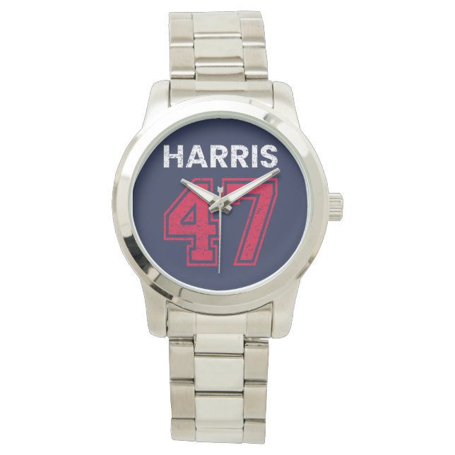 Harris 47 I - Kamala Harris voor President Horloge (Voorkant)
