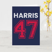 Harris 47 I - Kamala Harris voor President Kaart (Gele Bloem)